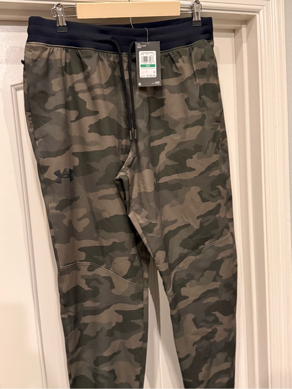 Under Armour Men’s Camo Joggers with Black Waistband